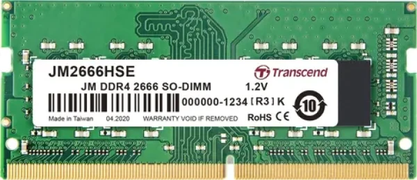 Transcend JetRam 32GB (1x32GB) 2666MHz / SODIMM / DDR4 / CL19 / 1.2V / 2Rx8 (JM2666HSE-32G)