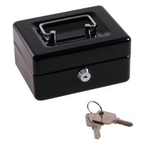 LEVIOR 70121 Pokladna kovová, 152x118x80mm, černá