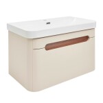 Koupelnová skříňka s umyvadlem SAT Fusion 57,5x43x45 cm pískově béžová mat SATFUSION60BEU SATFUSION60BEU