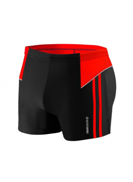 Plavecké boxerky 384 černo-červené - Sesto Senso XL