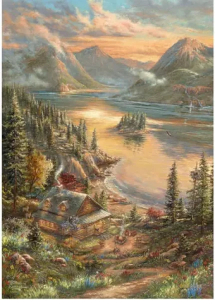 SCHMIDT Puzzle Thomas Kinkade Studios: Splendor on the Lakeshore