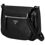 Trendy dámská koženková crossbody kabelka Betty, černá