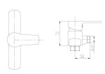 INVENA - Sprchová baterie VERSO BN-82-001-C