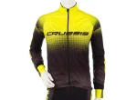 Crussis No-Wind pánská cyklistická bunda černá/žlutá vel. 4XL