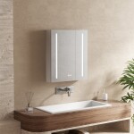 Mereo Koupelnová galerka 60 cm, zrcadlová skříňka, stříbrná CN190