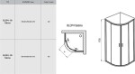 RAVAK - Blix Čtvrtkruhový sprchový kout čtyřdílný BLCP4-90 Sabina, 88-90 cm, bílá/sklo Grape 3B270140ZG