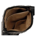 Dámská prošívaná crossbody kabelka s třásněmi Yana, šedá