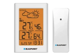 BLAUPUNKT WS15WH bílá / Meteostanice / venkovní teploměr / hodiny / kalendář (5901750506048)