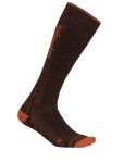 Dámské merino lyžařské ponožky ICEBREAKER Wmns Ski+ Medium OTC Mountain Contour, Bitterswee/Cedarwoo/Black velikost: 41-43 (L)