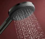 HANSGROHE - Raindance Alive Select S Sprchová hlavice, 3 proudy, EcoSmart, kartáčovaný černý chrom 24511340