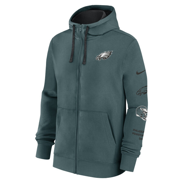 Nike Pánská mikina Philadelphia Eagles NFL Full-Zip Club Fleece Hoodie Velikost: S
