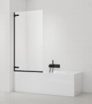 Vanová zástěna SAT TGD NEW 150x80 cm černá SATTGVZO150CT SATTGVZO150CT
