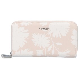 Velká letní dámská koženková peněženka se dvěma zipy Coco, béžová