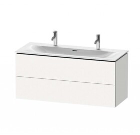 DURAVIT - L-Cube Umyvadlová skříňka 55x122x48 cm, 2 zásuvky, bílá mat LC630901818