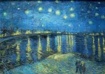 ENJOY Puzzle Vincent Van Gogh: Hvězdná noc nad Rhonou