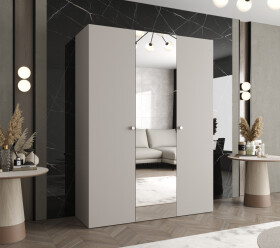 Šatní skříň Abi Parma 2 Rozměry: 150 cm, Pásky / úchyty: Kašmír, Barva korpusu + barva dveří: Kašmír + Kašmír