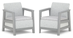 KETER SCANDI LINEA DUO SET - Ash grey/Storm grey