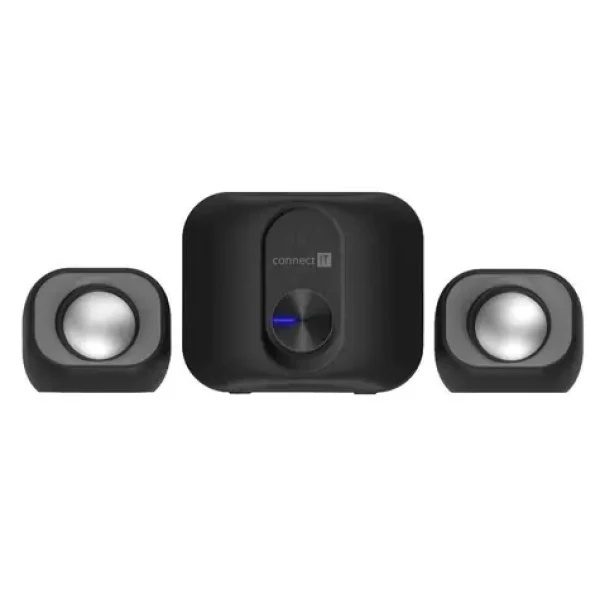 CONNECT IT Rumble PRO PC černá / Reproduktory 2.1 / 11W / USB-A + 3.5 mm (CSP-2100-BK)