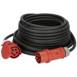 Max Hauri 165376 napájecí prodlužovací kabel 16 A modrá, černá 25 m H07RN-F 3G 1,5 mm² odolné proti UV záření, odolné pr