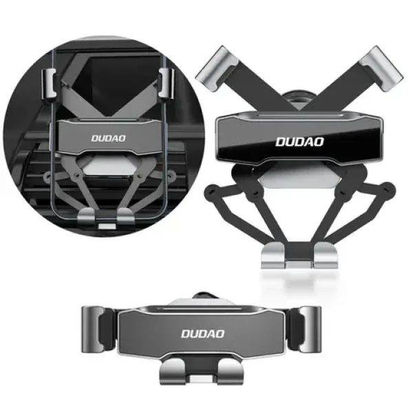 Dudao Gravitační držák na telefon do auta F11Pro / na ventilační mřížku / černá (82315)