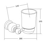 MEXEN - Estela držák skleničky růžovém zlato 7011538-60
