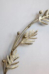 Chic Antique Nástěnný svícen Wreath Antique Brass, měděná barva, kov