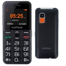 MyPhone HALO Easy černá / 1.77 / FM / 0.3MP / micorSD / SOS funkce (TELMY10EASYBK)