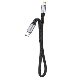 Dudao Datový kabel L10P / USB-C / Lightning 20W / 0.23 m / černá (90887)