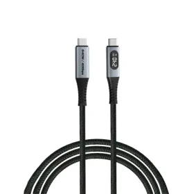 Verbatim Sync Charge USB4 černá / Kabel USB-C na USB-C / 240 W / 40 Gbit/s / LED displej / 120 cm (31849)