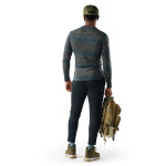 SMARTWOOL Mens Classic Thermal Merino Base Layer, Charcoal Linear Peaks (vzorek) velikost: M