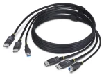 StarTech Dual DisplayPort + USB KVM kabel / KVM kabel / USB typ A / DisplayPort (M) / 5 Gbps / 1,8 m (DDU1226-KVM-CABLE)