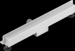 MEXEN - Flat žlab ke stěně 2v1 stěna 50 cm nerez 1030050