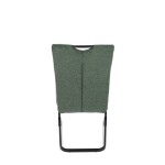 Židle jídelní, taštičkové pružiny v sedáku, zelená látka, černý kov