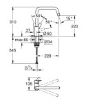GROHE - QuickFix Start Dřezová baterie, supersteel 30470DC0