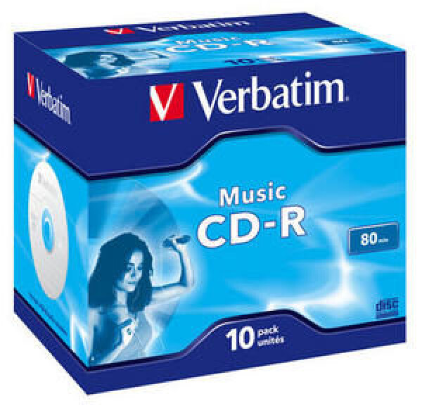 Verbatim 10ks CD-R 700MB Live it! 40x / JewelCase (43365)