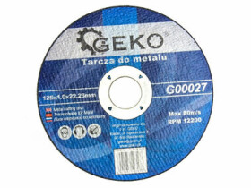 GEKO Řezný kotouč na kov 125x1.0x22.23mm (G00027)