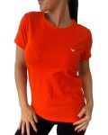 Dámské bavlněné triko Emporio Armani EW000408 AF19023 korálová