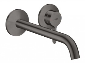 AXOR - One Umyvadlová baterie pod omítku, s výpustí, 2-otvorová instalace, kartáčovaný černý chrom 48120340