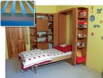 NábytekProNás Sklopná jednolůžková postel KOMPLET - typ VÝKYVNÁ POUZDRA (21 lamel š=53 mm)