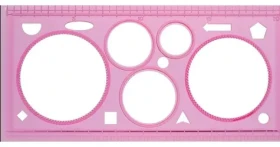 Panta Plast rýsovací šablona s kruhy 20 cm / Šablona (370174)