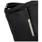 Módní dámská kožená crossbody kabelka Ofelie, černá