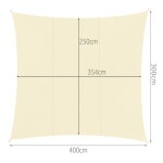 Malatec Stínící plachta obdélník 3 x 4 m 23144