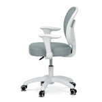 Dětská židle, výškově nastavitelná, zelená síťovina, KA-K1062 GRN