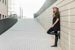 Shapen Glam Black Leather