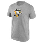 Fanatics Pánské tričko Pittsburgh Penguins Primary Logo Graphic T-Shirt Sport Gray Heather Velikost: