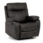 TV a relaxační křeslo s elektrickým ovládáním, potah coffee látka v dekoru vintage, 1 motor 240V