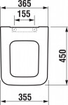 ALCADRAIN Jádromodul - předstěnový instalační systém s bílým tlačítkem M1710 + WC JIKA PURE + SEDÁTKO DURAPLAST AM102/1120 M1710 PU1