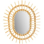 REA - Nástěnné zrcadlo Boho 57CM QDJ5749 HOM-02819