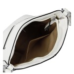 Trendy dámská koženková crossbody kabelka Lída, bílá