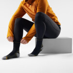 Unisex merino turistické ponožky SMARTWOOL Hike Light Cushion Mid Crew Socks, Black velikost: 38-41 (M)